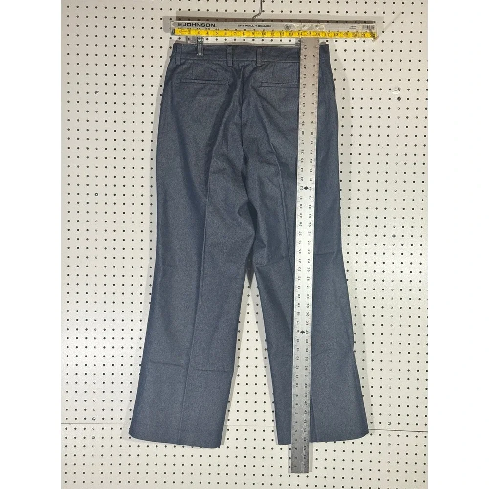 Banana Republic Mens 35R Blue Dress Pants Flat Front Straight Leg 711926-0 SP 01